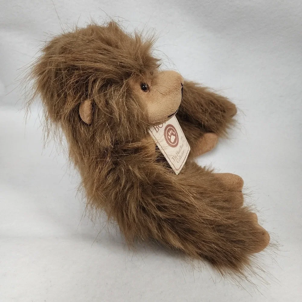 Boyds Bears Head Bean Collection Ollie Orangutan Monkey Plush Toy Stuffed Animal